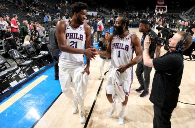 天博电竞-双巨头日益默契！哈登恩比德成就彼此：76人不好惹